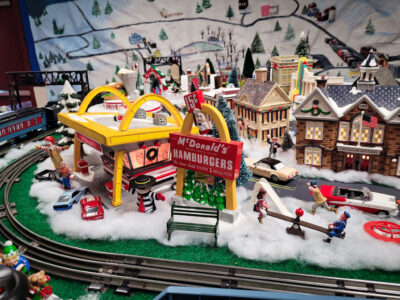 Santa Trolley Mc Donalds Toy Train